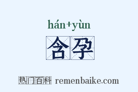 含孕是什么意思的图片